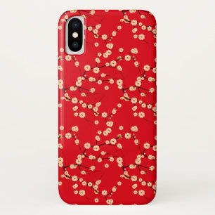 Etui iPhone Case-Mate Motif de fleurs de cerisiers japonais rouges et bl