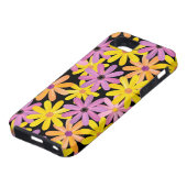 Coques Case-Mate iPhone Motif de fleurs de Gerbera, arrière - plan (Bas)
