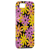 Coques Case-Mate iPhone Motif de fleurs de Gerbera, arrière - plan (Dos/Droit)