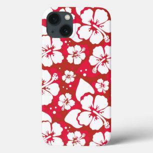 Etui iPhone 13 Motif de fleurs de ketmie