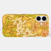 Coques Case-Mate iPhone Motif de fleurs de lys d'Alphonse Mucha : Art nouv (Verso (horizontal))