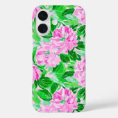 Coques Case-Mate iPhone Motif de fleurs de pivoines roses (Verso)
