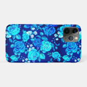Coques Case-Mate iPhone Motif de fleurs de rose bleue classique-87600 (Dos (Horizontal))