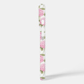 Coques Case-Mate iPhone Motif de fleurs d'hydrangea rose élégant avec mono (Verso / Gauche)