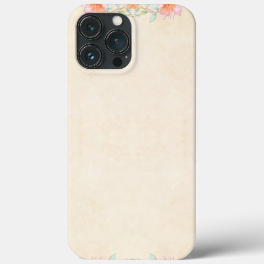 Coques Case-Mate iPhone Motif de fleurs élégant (Verso)