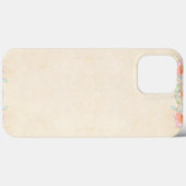 Coques Case-Mate iPhone Motif de fleurs élégant (Verso (horizontal))