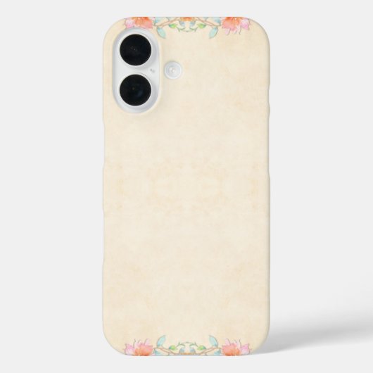 Coques Case-Mate iPhone Motif de fleurs élégant (Verso)