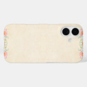 Coques Case-Mate iPhone Motif de fleurs élégant (Verso (horizontal))