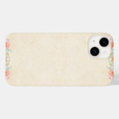 Coques Case-Mate iPhone Motif de fleurs élégant (Verso (horizontal))