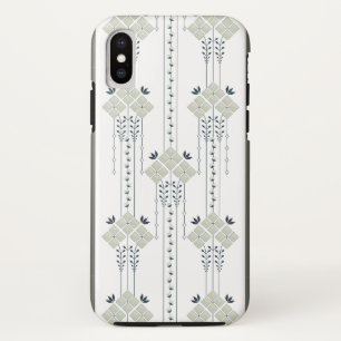 Coques Pour iPhone Motif de fleurs et de boucles karo