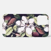 Coques Case-Mate iPhone Motif de fleurs Magnolia (Verso (horizontal))