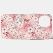 Coques Case-Mate iPhone Motif de fleurs Sakura rose (Verso (horizontal))