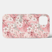 Coques Case-Mate iPhone Motif de fleurs Sakura rose (Verso (horizontal))