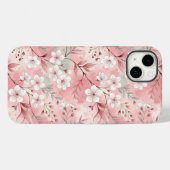 Coques Case-Mate iPhone Motif de fleurs Sakura rose (Verso (horizontal))