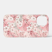 Coques Case-Mate iPhone Motif de fleurs Sakura rose (Verso (horizontal))