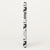 Coques Case-Mate iPhone Motif de fleurs tropical blanc (Dos/Droite)