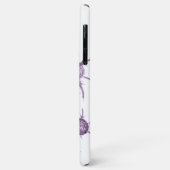 Coques Case-Mate iPhone motif de fleurs violettes (Dos/Gauche)