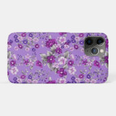 Coques Case-Mate iPhone Motif de fleurs violettes (Dos (Horizontal))
