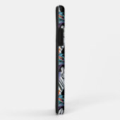 Coques Case-Mate iPhone Motif De Fleurs Zébrées Et Exotiques (Dos/Droite)