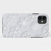 Coques Case-Mate iPhone Motif de flocon de neige (Dos (Horizontal))