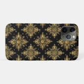 Coques Case-Mate iPhone Motif de flocon de neige doré orné (Dos (Horizontal))