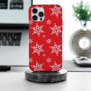 Coque iPhone 15 Pro Max Motif de flocon de neige, Flakes blancs, Neige, Ro