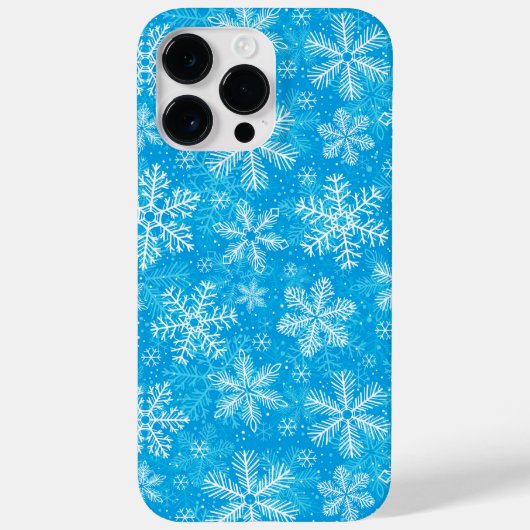 Coques Case-Mate iPhone Motif de flocons blancs (Verso)