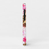Coques Case-Mate iPhone Motif de floraison florale rose – Conception botan (Dos/Gauche)