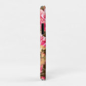Coques Case-Mate iPhone Motif de floraison florale rose – Conception botan (Dos/Droite)