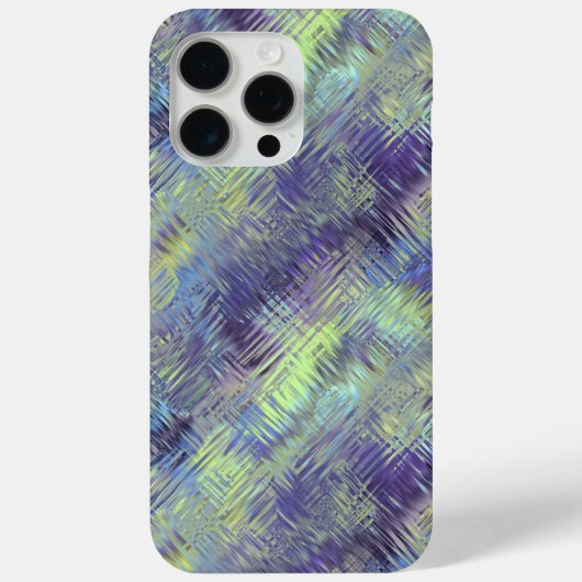 Coques Case-Mate iPhone Motif de fluides bleu tanzanite (Verso)