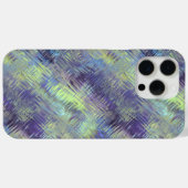 Coques Case-Mate iPhone Motif de fluides bleu tanzanite (Verso (horizontal))