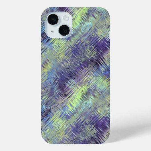 Coques Case-Mate iPhone Motif de fluides bleu tanzanite (Verso)