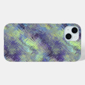 Coques Case-Mate iPhone Motif de fluides bleu tanzanite (Verso (horizontal))