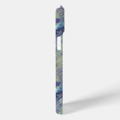 Coques Case-Mate iPhone Motif de fluides bleu tanzanite (Verso / Droite)