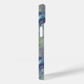 Coques Case-Mate iPhone Motif de fluides bleu tanzanite (Verso / Droite)