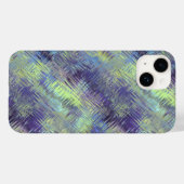 Coques Case-Mate iPhone Motif de fluides bleu tanzanite (Verso (horizontal))