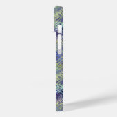 Coques Case-Mate iPhone Motif de fluides bleu tanzanite (Verso / Gauche)