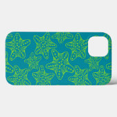 Coques Case-Mate iPhone Motif de foule d'étoiles de mer (Verso (horizontal))