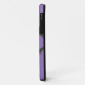 Coques Case-Mate iPhone Motif de fourrure de girafe violet (Dos/Gauche)