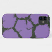 Coques Case-Mate iPhone Motif de fourrure de girafe violette (Dos (Horizontal))