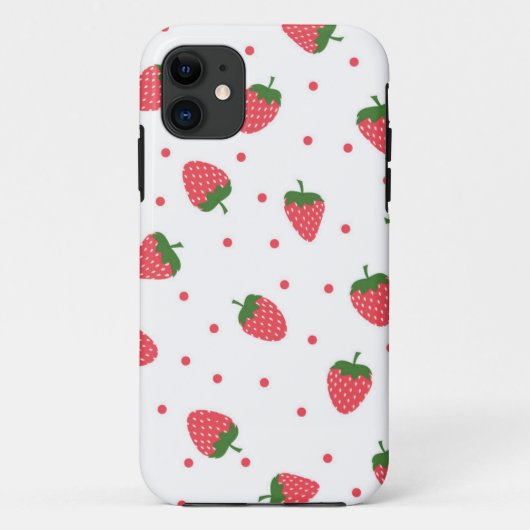 Coques Case-Mate iPhone Motif de fraises (Dos)