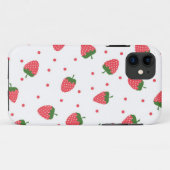 Coques Case-Mate iPhone Motif de fraises (Dos (Horizontal))