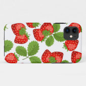 Coques Case-Mate iPhone Motif de fraises (Dos (Horizontal))