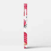 Coques Case-Mate iPhone Motif de fraises d'aquarelle. (Verso / Gauche)