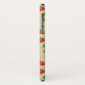 Coques Case-Mate iPhone Motif de fraises d'aquarelle (Dos/Gauche)
