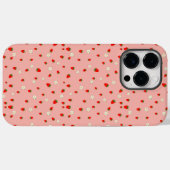 Coques Case-Mate iPhone Motif de fraises et de fleurs (Verso (horizontal))