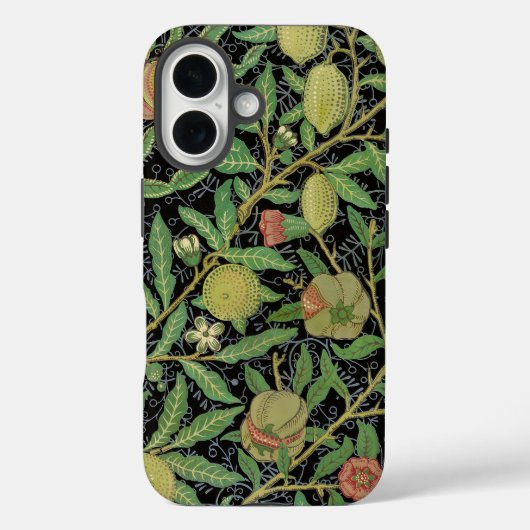 Coques Case-Mate iPhone Motif de fruit de grenade pourme noire de William (Verso)