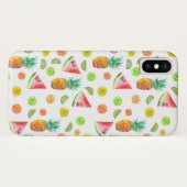 Coques Case-Mate iPhone Motif de fruit glacé d'aquarelle (Dos (Horizontal))