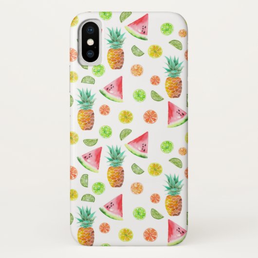 Coques Case-Mate iPhone Motif de fruit glacé d'aquarelle (Dos)