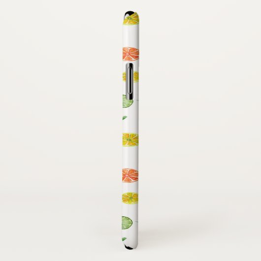 Coques Case-Mate iPhone Motif de fruit glacé d'aquarelle (Dos/Droite)